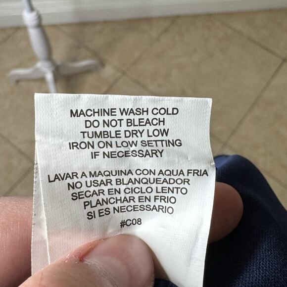 Lili Rose Maxi Dress Printed Back Floral Boho Blue Orange Summer Size Medium - Picture 9 of 10